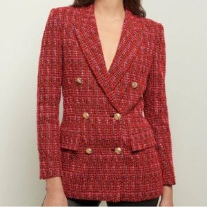 Walter Double Breasted Jacket - Red Multi